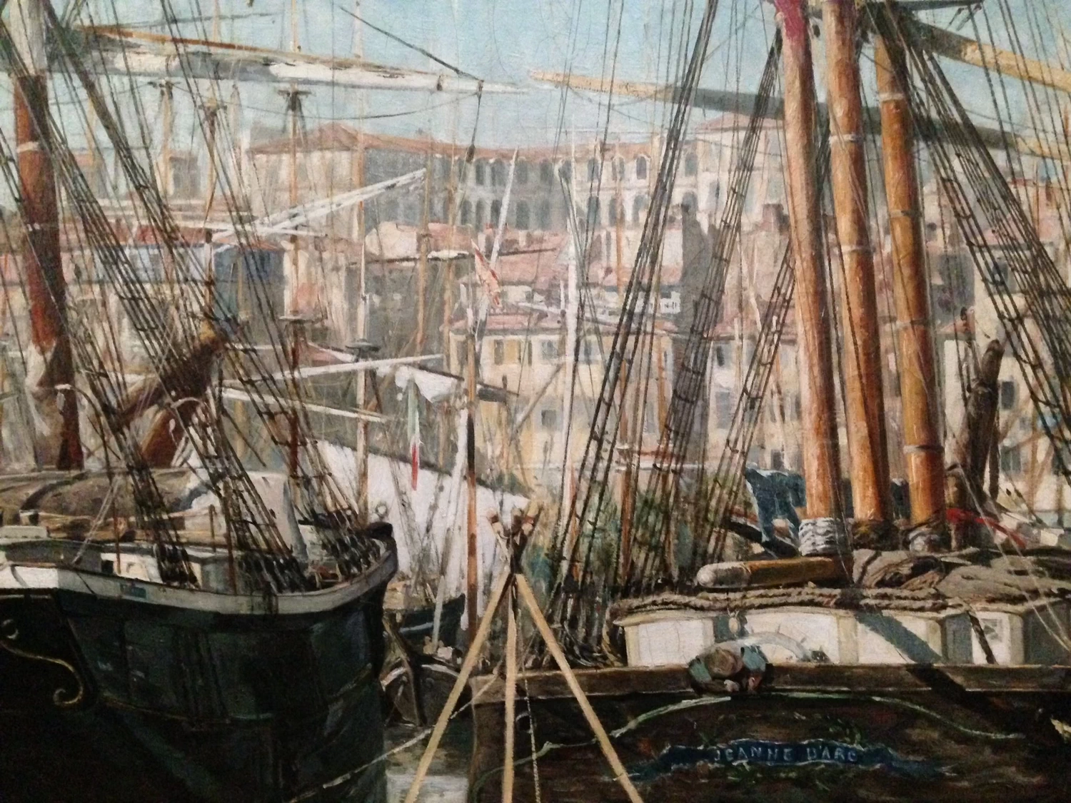 49-Alphonse Moutte-Scarico del grano, 1876-Musee des Beaux-Arts de Marseille - dettaglio